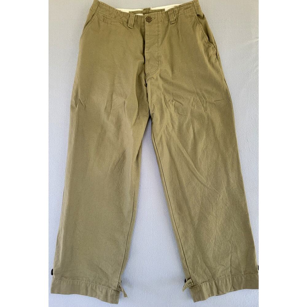German Military Olive Drab Field Trousers Cotton Utility Pants Size 36